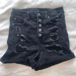 Black High Waisted American Eagle Shorts
